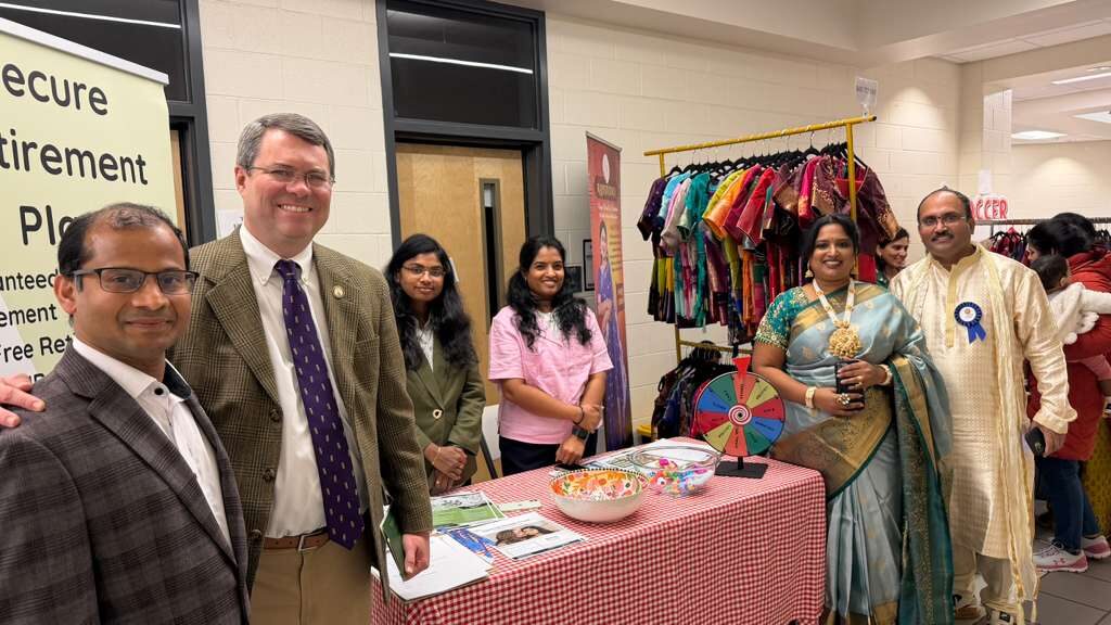 Ravi Mandadi with community and civic leaders