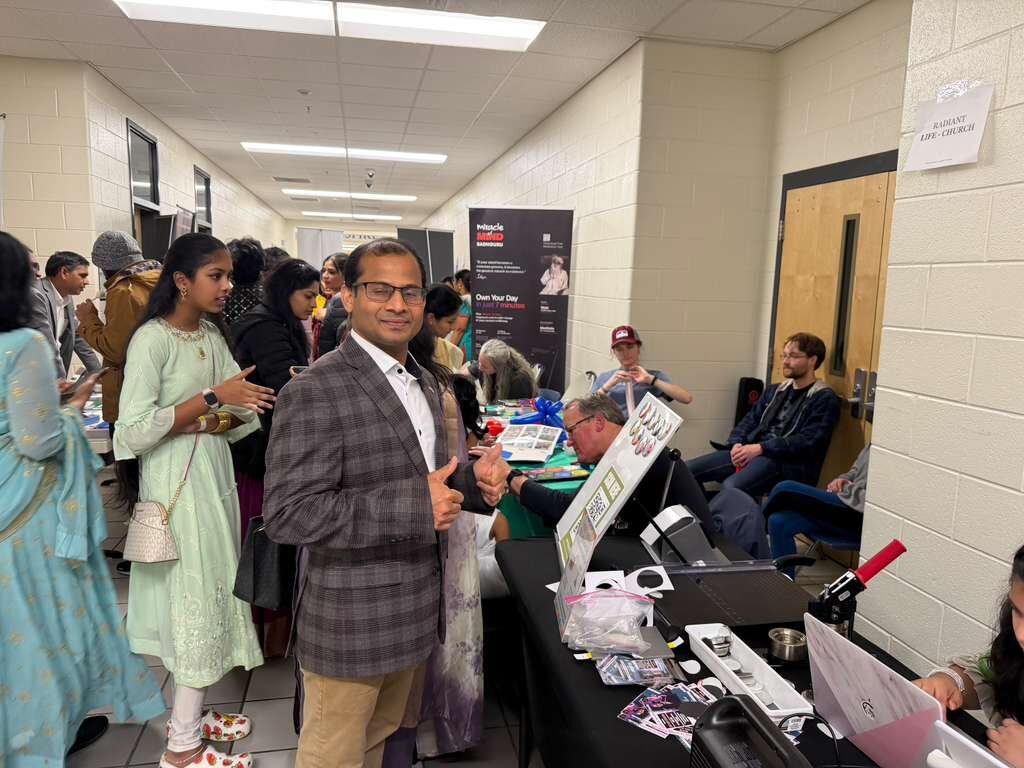 Ravi Mandadi with community and civic leaders