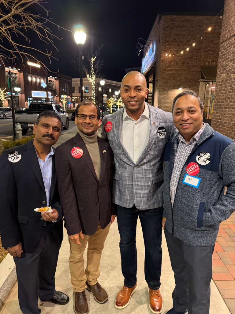 Ravi Mandadi with community and civic leaders