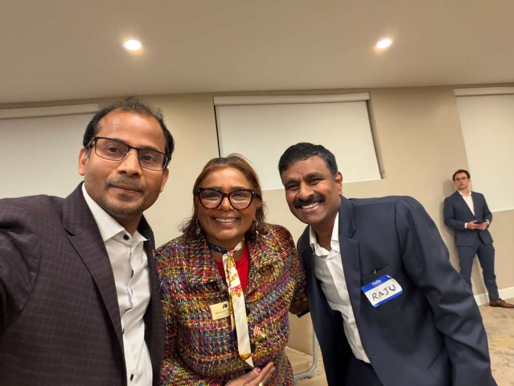 Ravi Mandadi with community and civic leaders