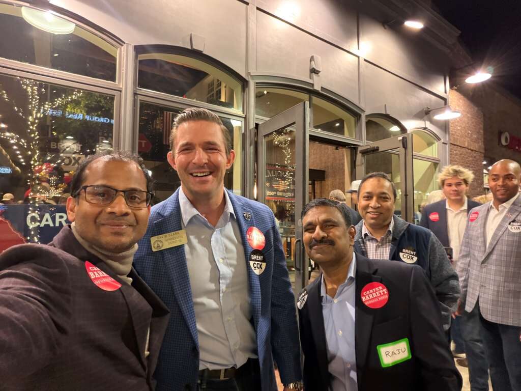 Ravi Mandadi with community and civic leaders