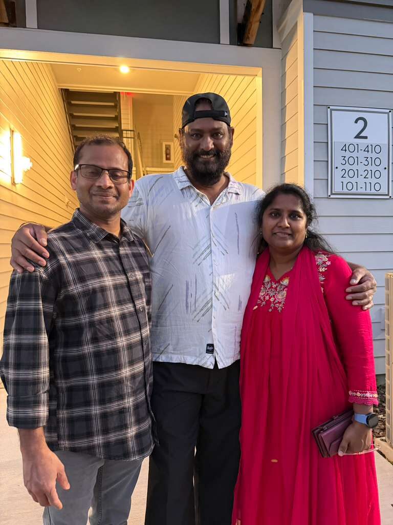 Ravi Mandadi with community and civic leaders