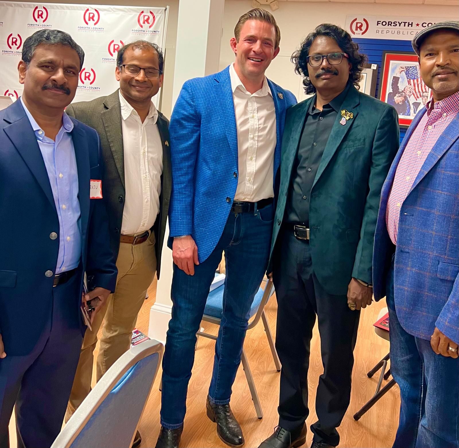 Ravi Mandadi with community and civic leaders