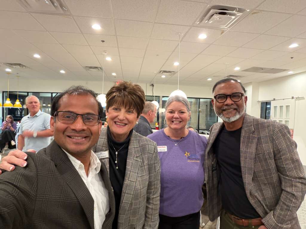 Ravi Mandadi with community and civic leaders