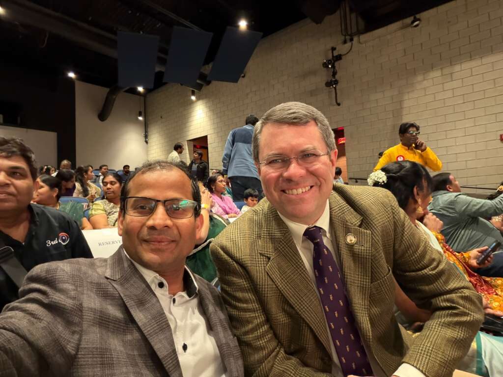 Ravi Mandadi with community and civic leaders