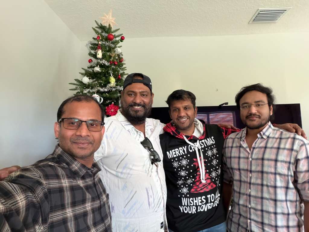 Ravi Mandadi with community and civic leaders