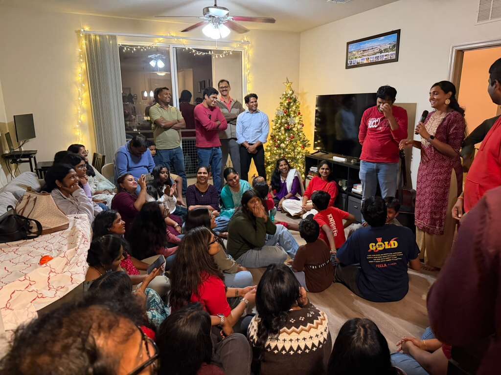 Ravi Mandadi with community and civic leaders