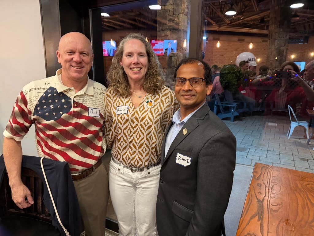 Ravi Mandadi with community and civic leaders