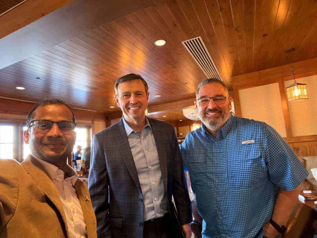 Ravi Mandadi with community and civic leaders