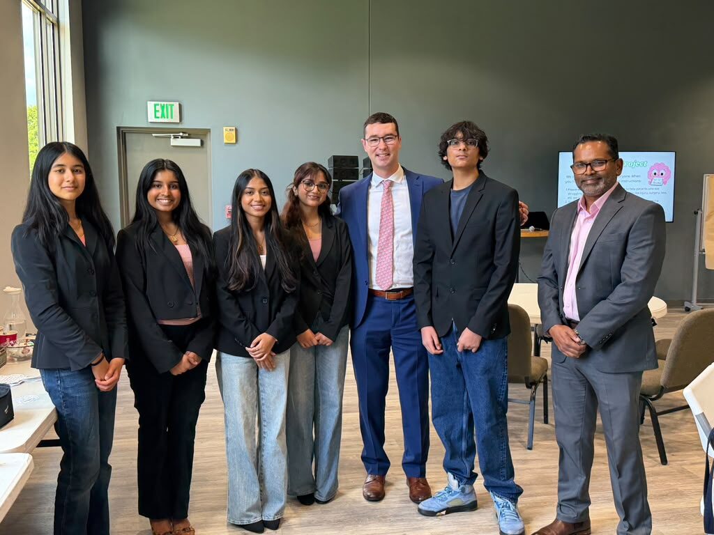 Ravi Mandadi with community and civic leaders