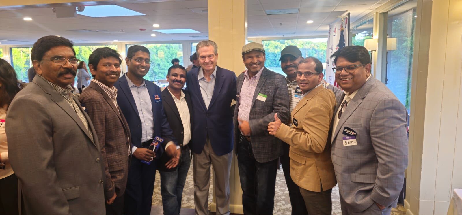 Ravi Mandadi with community and civic leaders