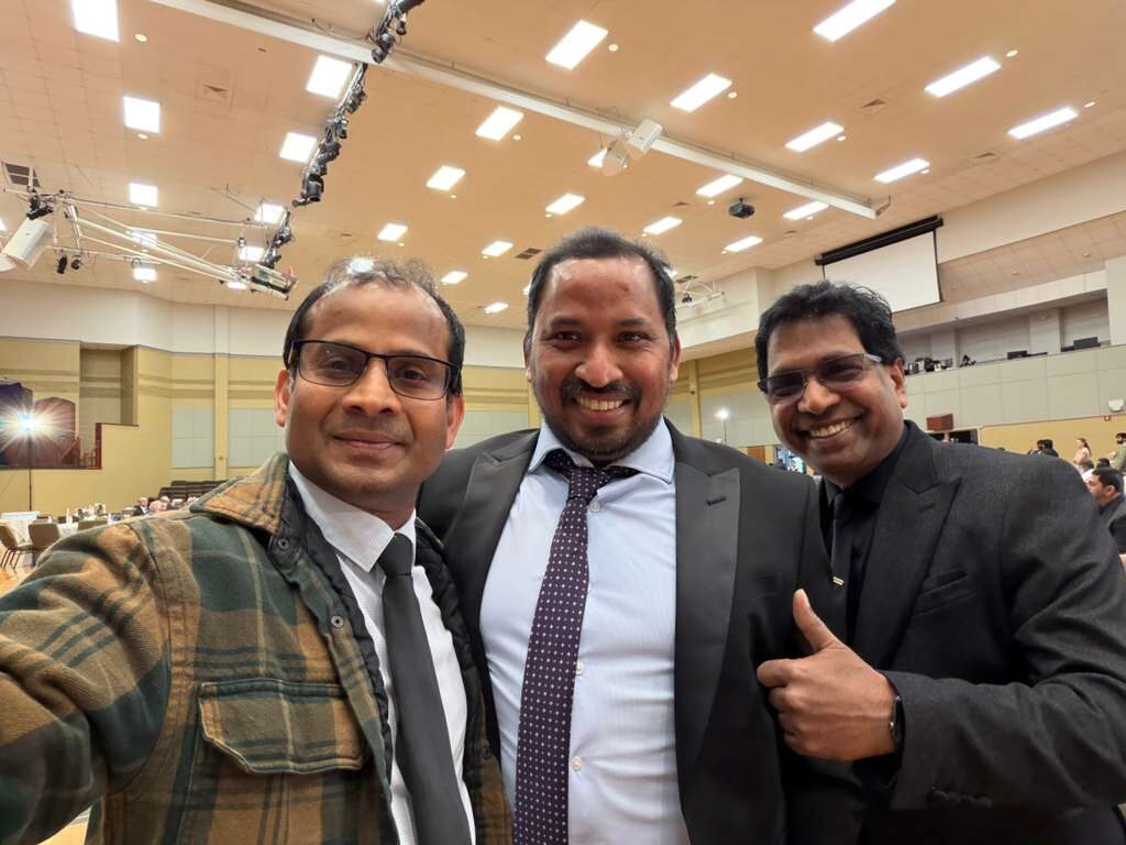 Ravi Mandadi with community and civic leaders