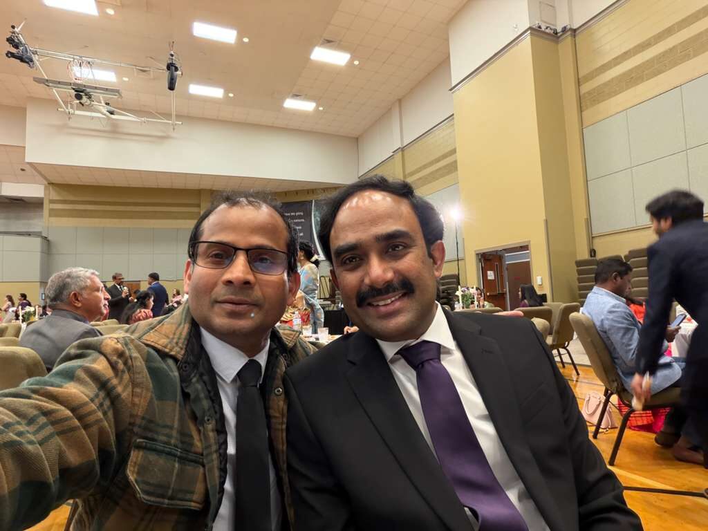 Ravi Mandadi with community and civic leaders