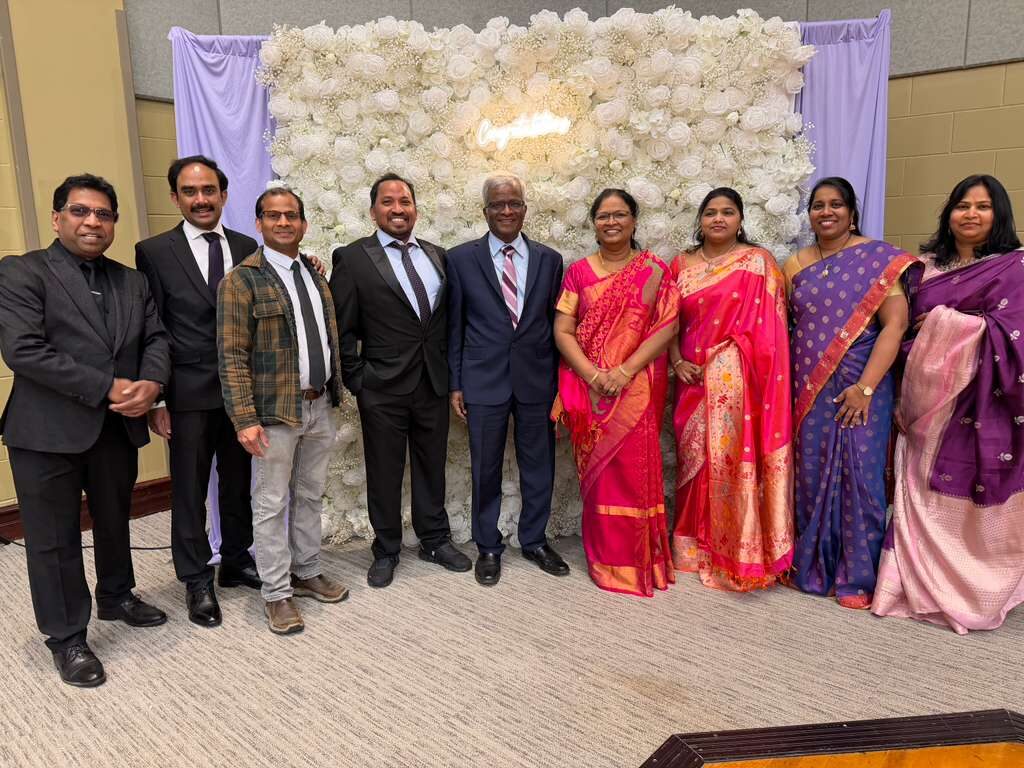 Ravi Mandadi with community and civic leaders