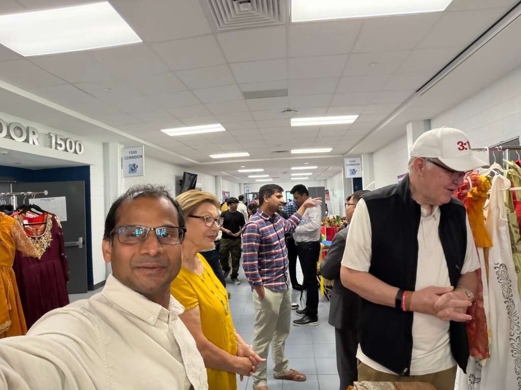 Ravi Mandadi with community and civic leaders