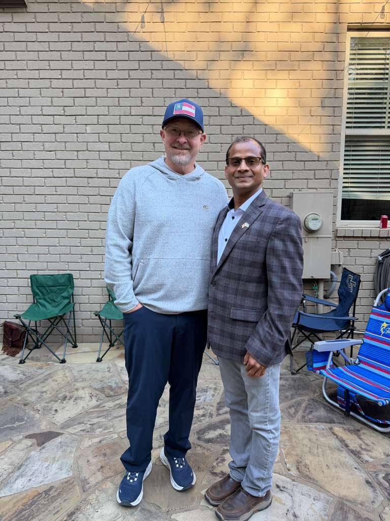 Ravi Mandadi with community and civic leaders