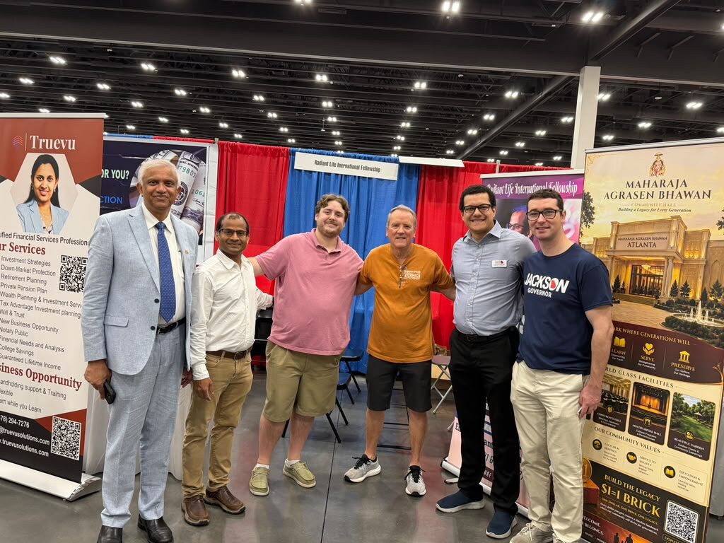Ravi Mandadi with community and civic leaders