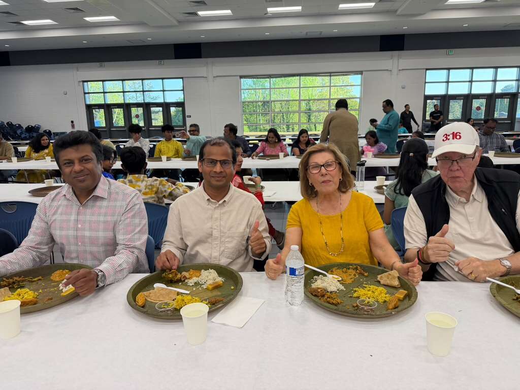 Ravi Mandadi with community and civic leaders