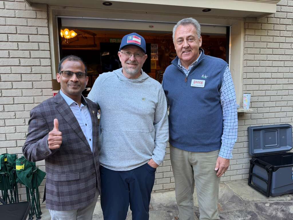 Ravi Mandadi with community and civic leaders