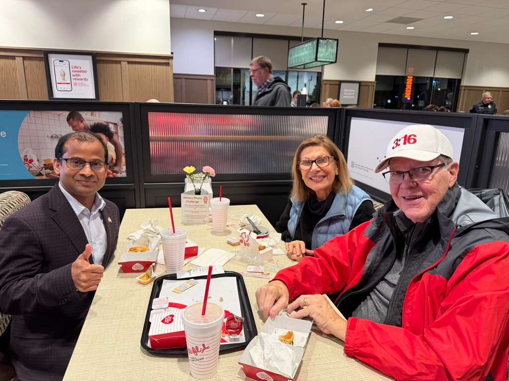 Ravi Mandadi with community and civic leaders