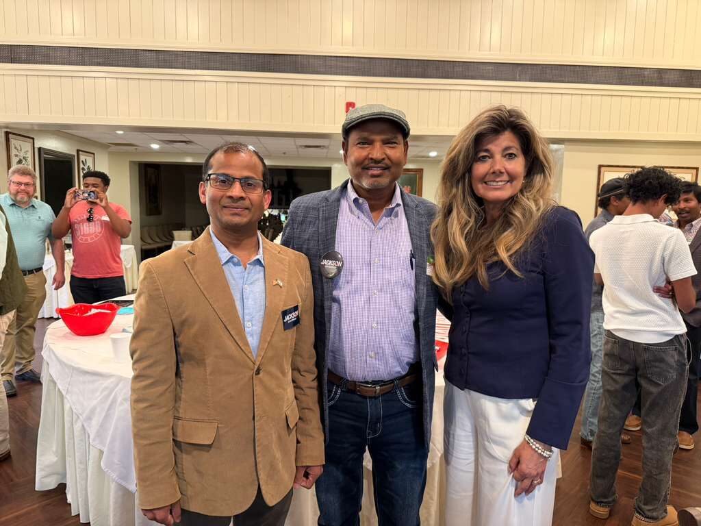 Ravi Mandadi with community and civic leaders
