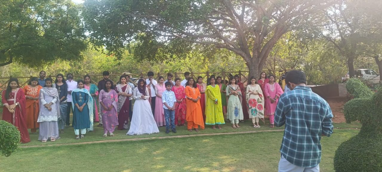 Radiant Life community group gathering outdoors