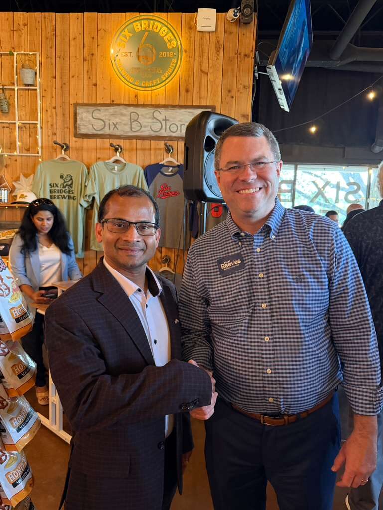 Ravi Mandadi with community and civic leaders