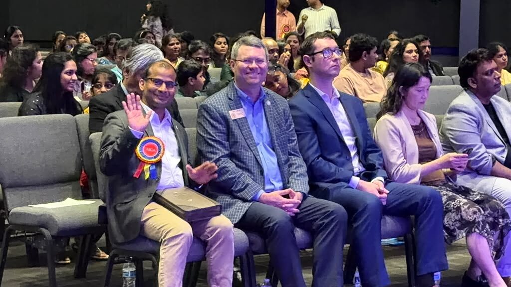 Ravi Mandadi with community and civic leaders