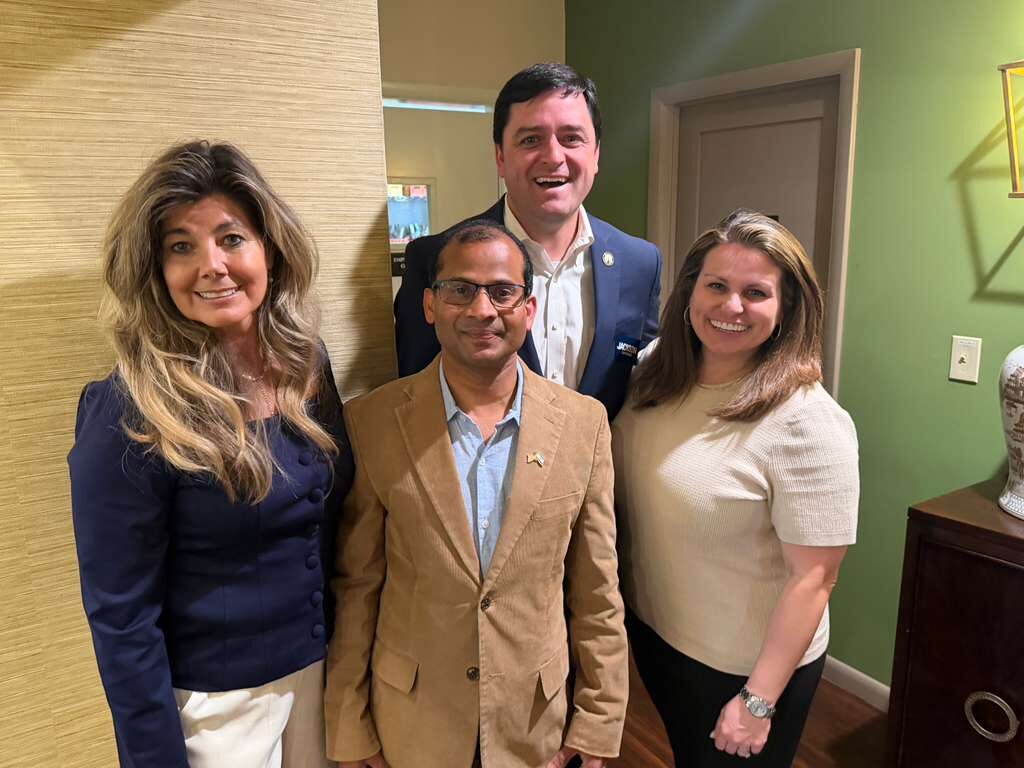 Ravi Mandadi with community and civic leaders