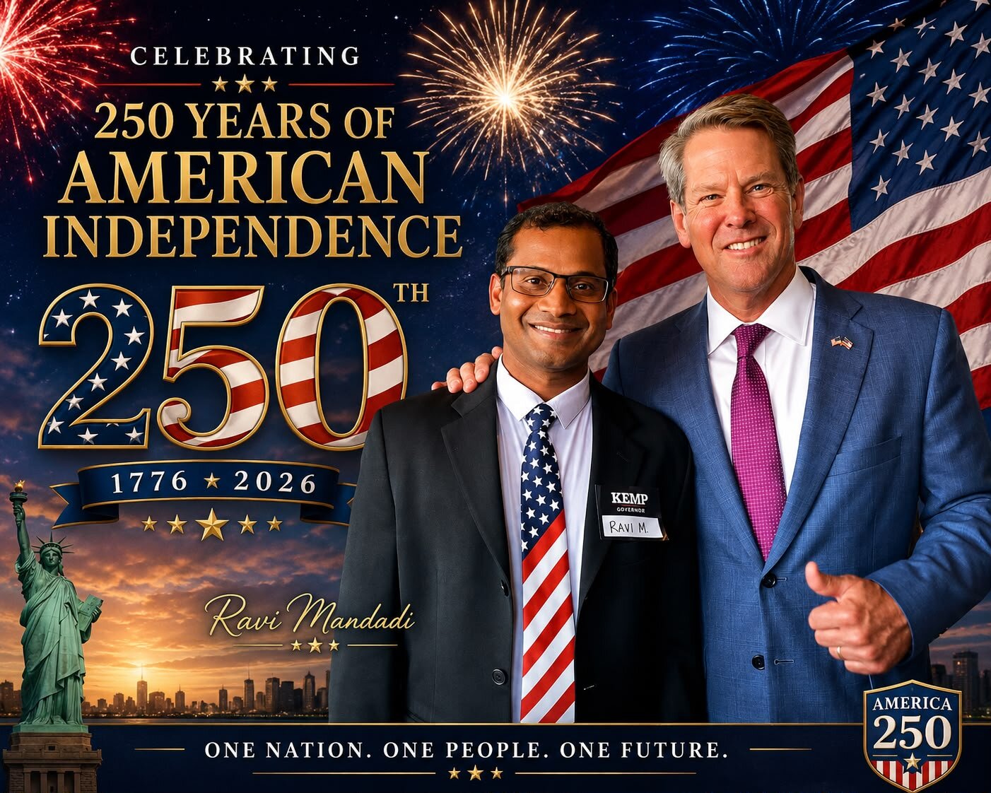 Ravi Mandadi representing Radiant Life International Fellowship in the community